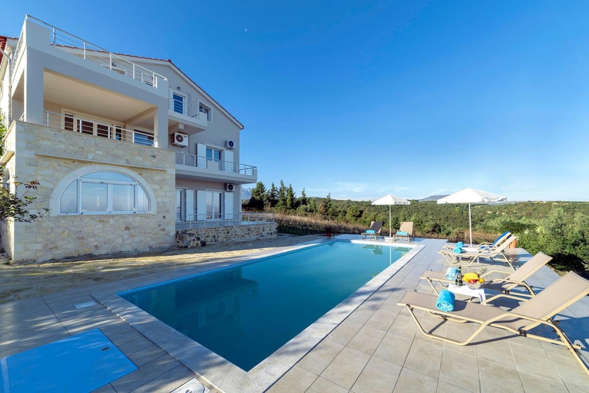 Villa Konstantinos Hilltop Vineyard Escape 알미리다 외부 사진