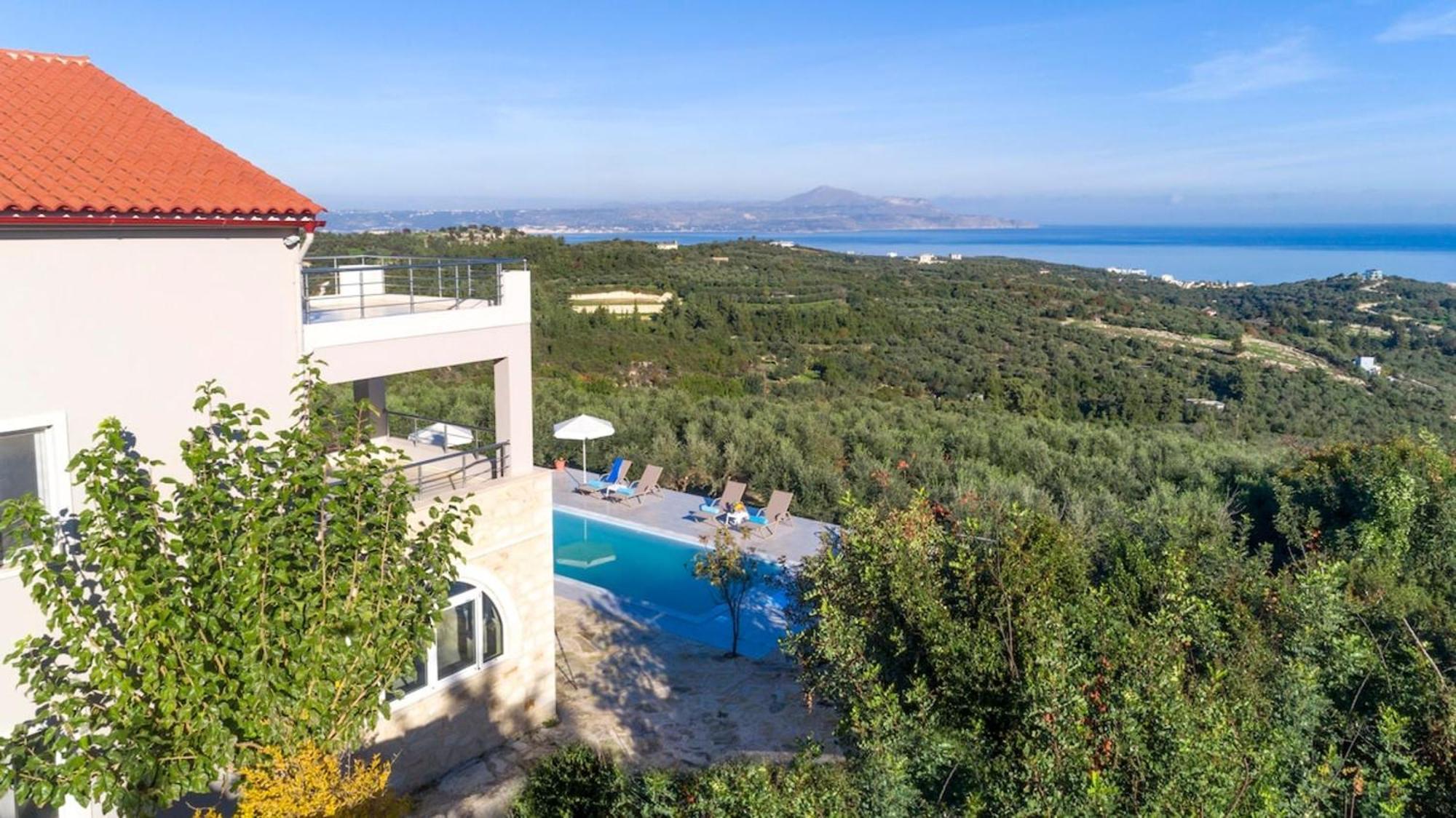 Villa Konstantinos Hilltop Vineyard Escape 알미리다 외부 사진
