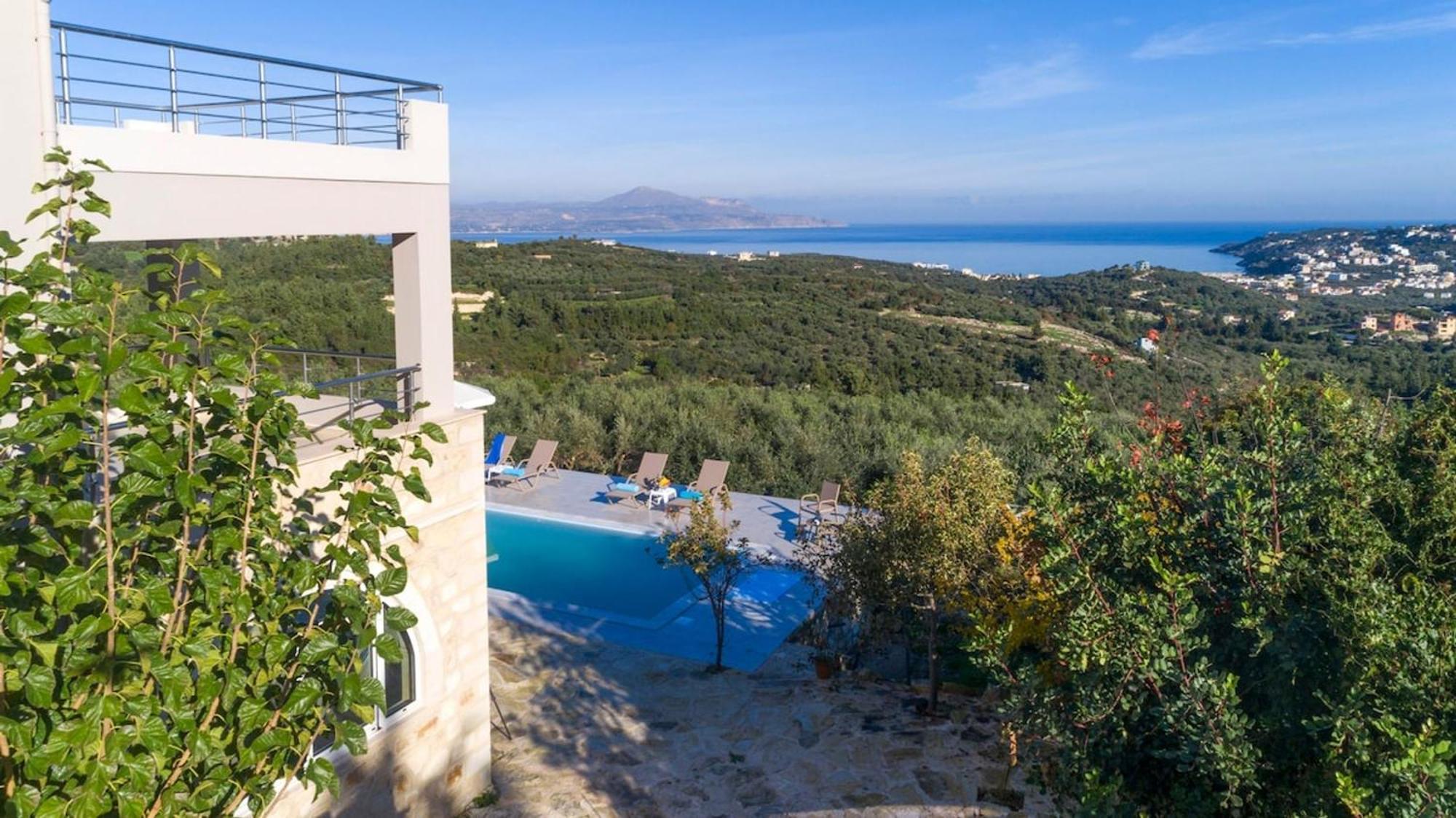 Villa Konstantinos Hilltop Vineyard Escape 알미리다 외부 사진