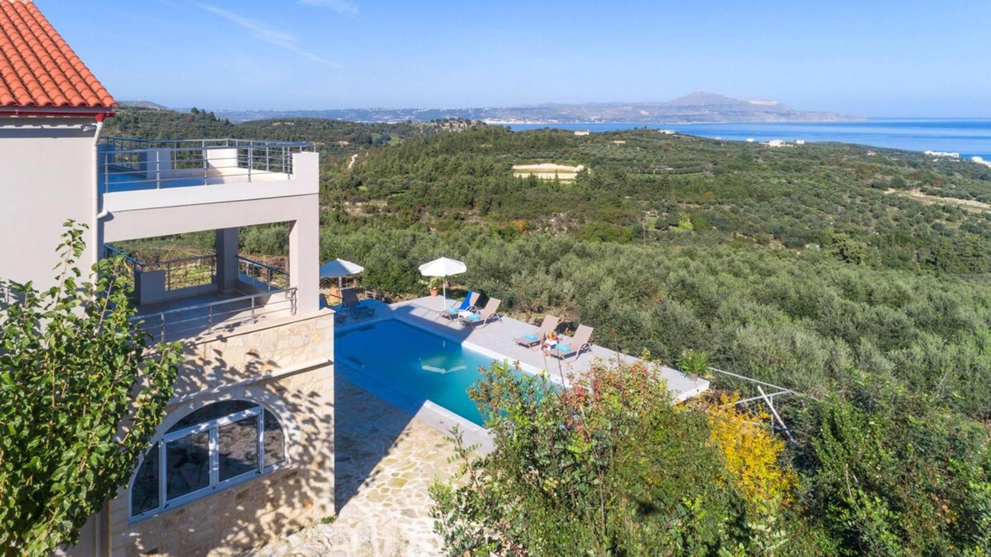 Villa Konstantinos Hilltop Vineyard Escape 알미리다 외부 사진