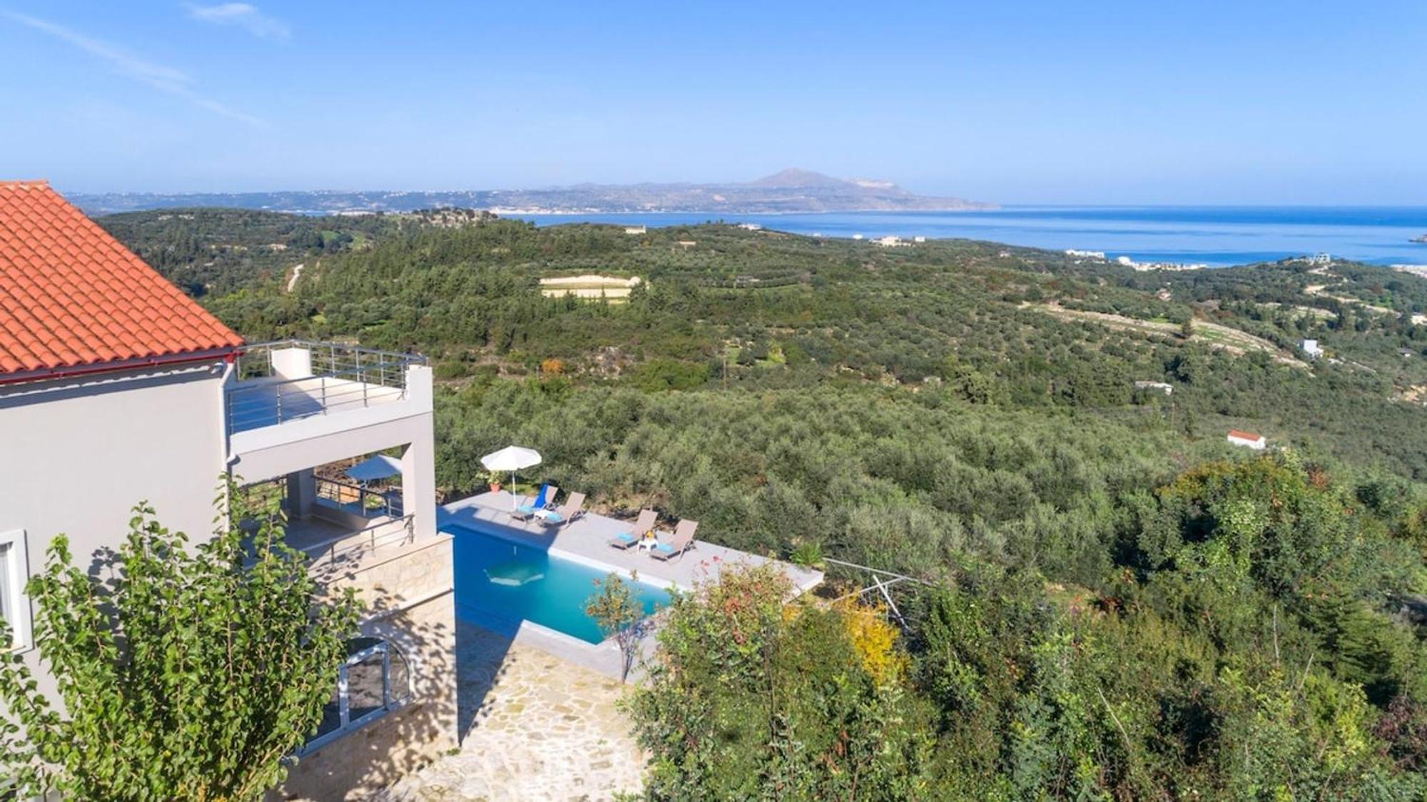 Villa Konstantinos Hilltop Vineyard Escape 알미리다 외부 사진