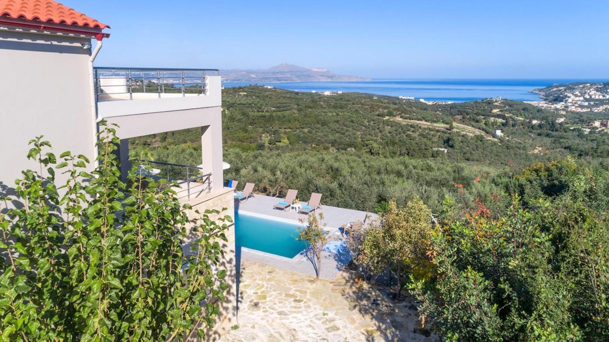 Villa Konstantinos Hilltop Vineyard Escape 알미리다 외부 사진