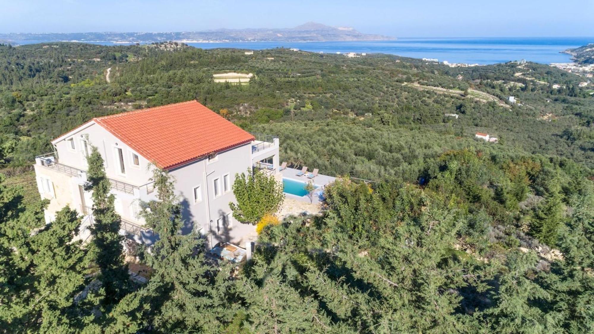 Villa Konstantinos Hilltop Vineyard Escape 알미리다 외부 사진