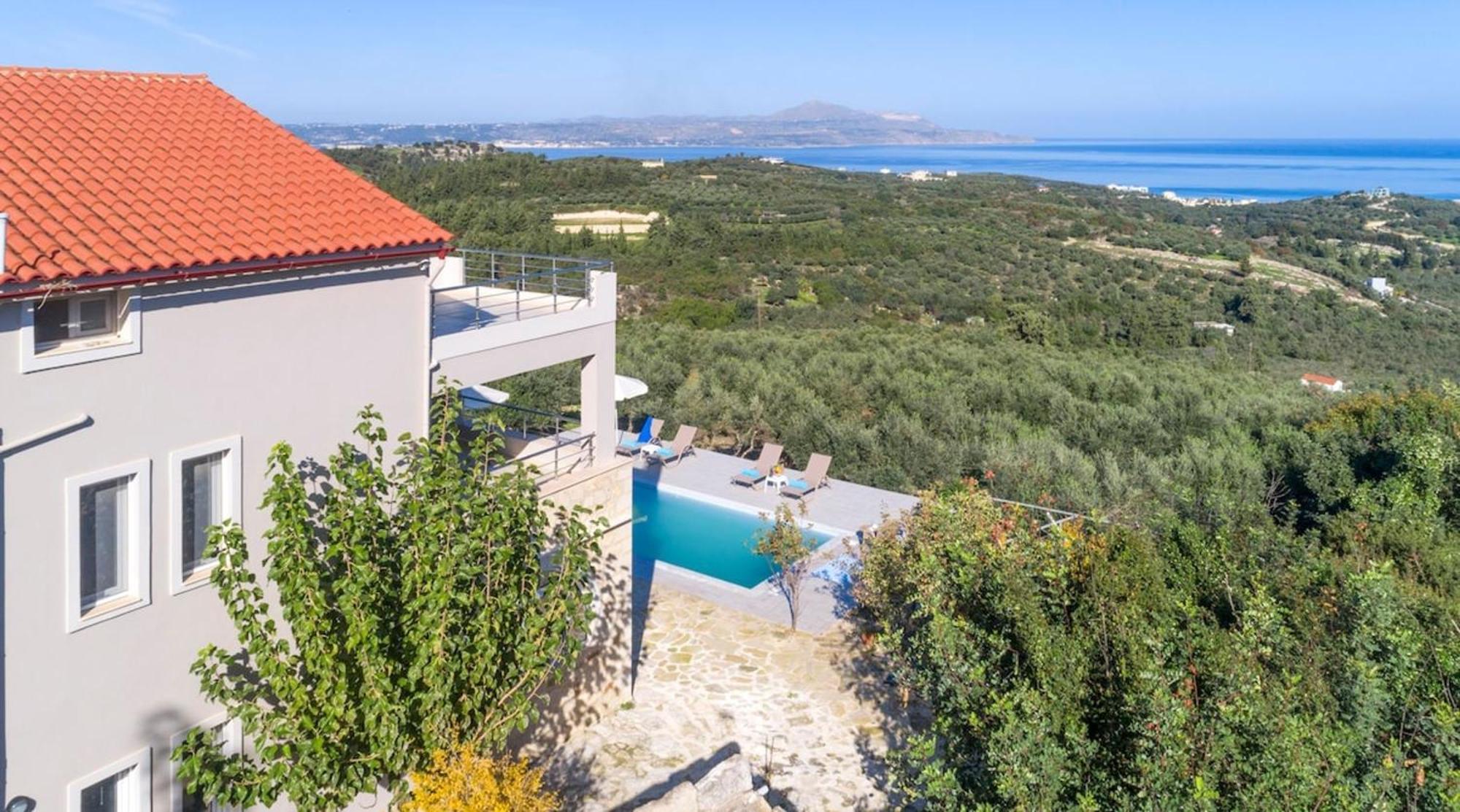 Villa Konstantinos Hilltop Vineyard Escape 알미리다 외부 사진